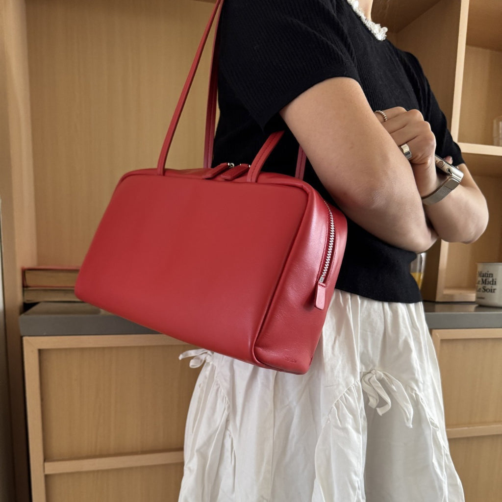 Versatile Commuter Large-capacity Cowhide Shoulder