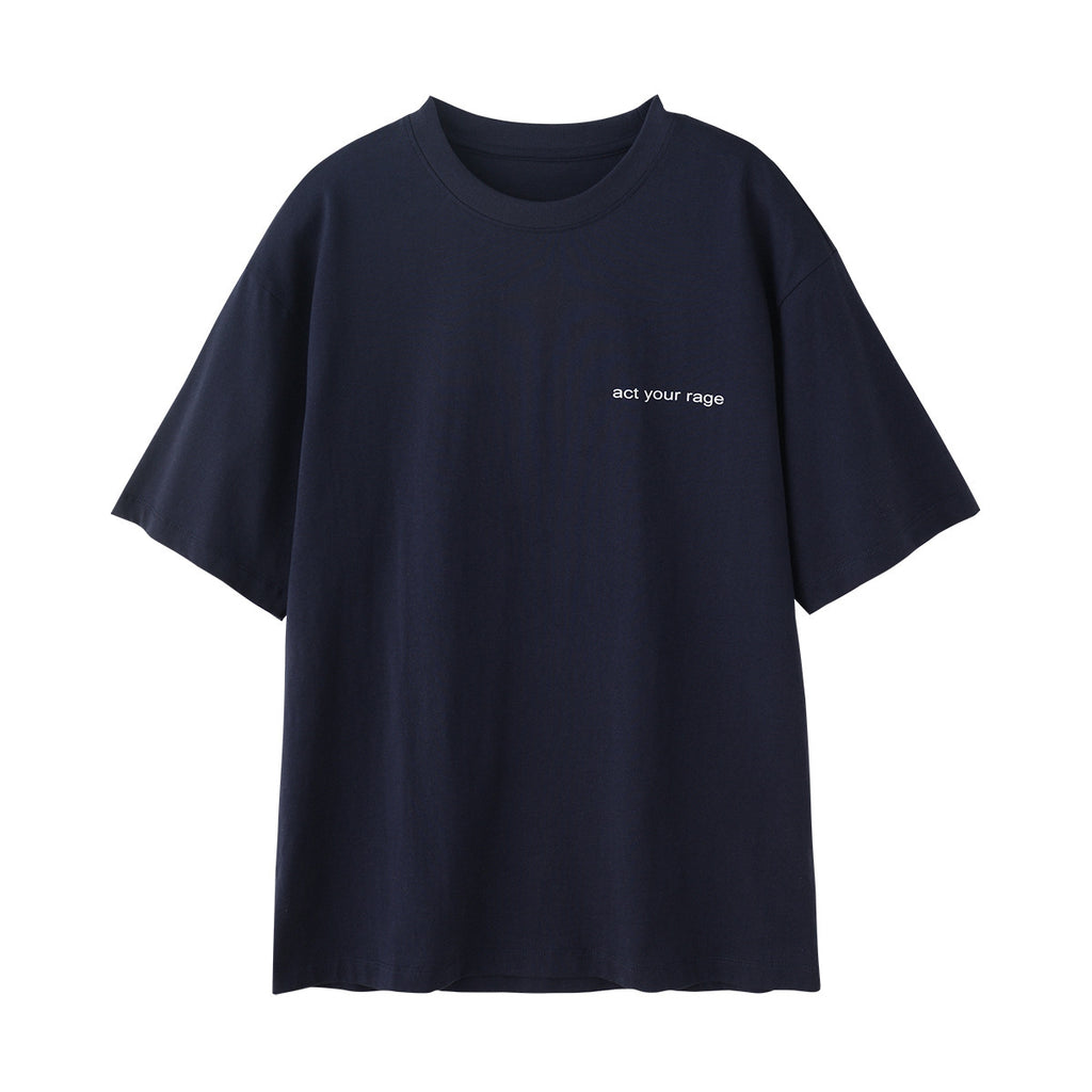 Cotton Short-sleeved T-shirt Letter Print