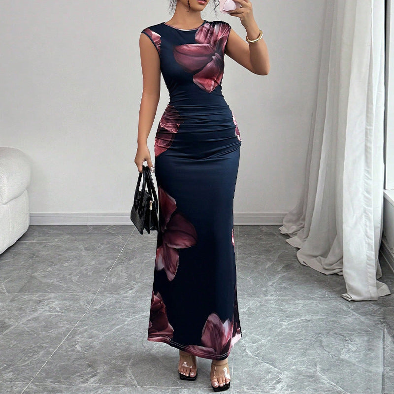 European And American Slim Sleeveless One-step Skirt