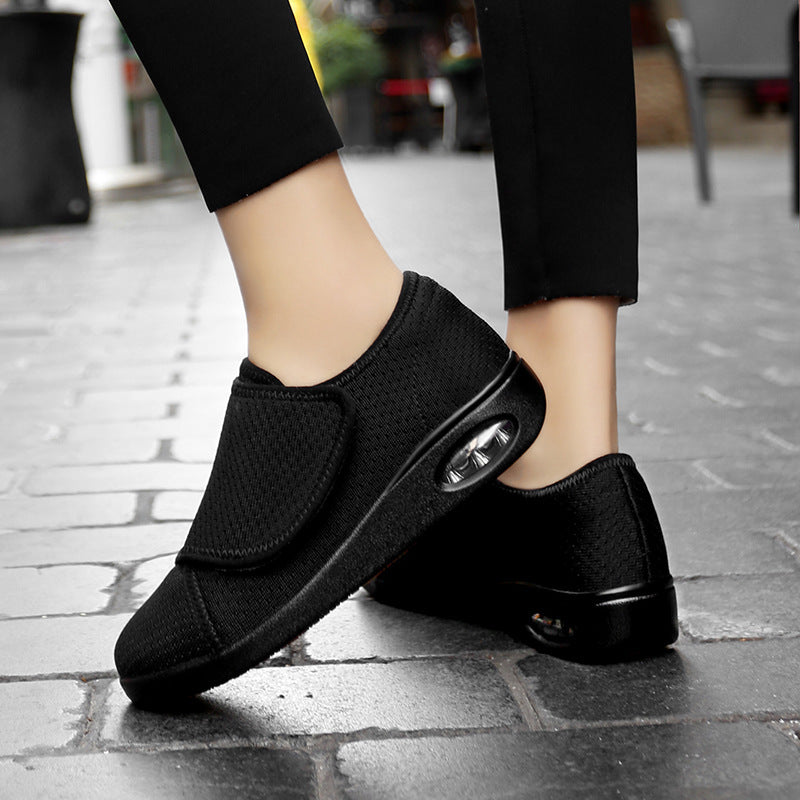 Breathable Mesh Anti-slip Wear-resistant Velcro Sneakers For Middle-aged And Elderly Sports Leisure