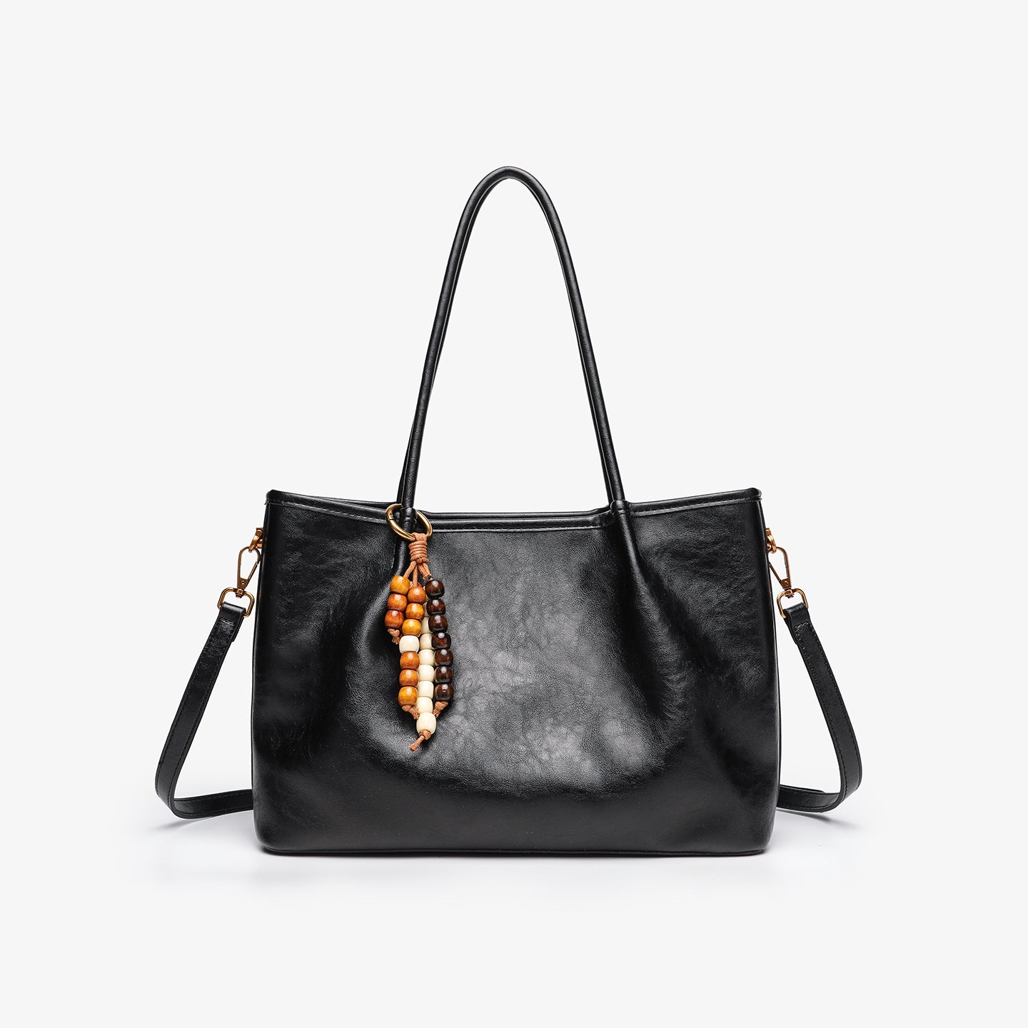 Solid-color Niche Underarm Pleated Fashion Tote Bag