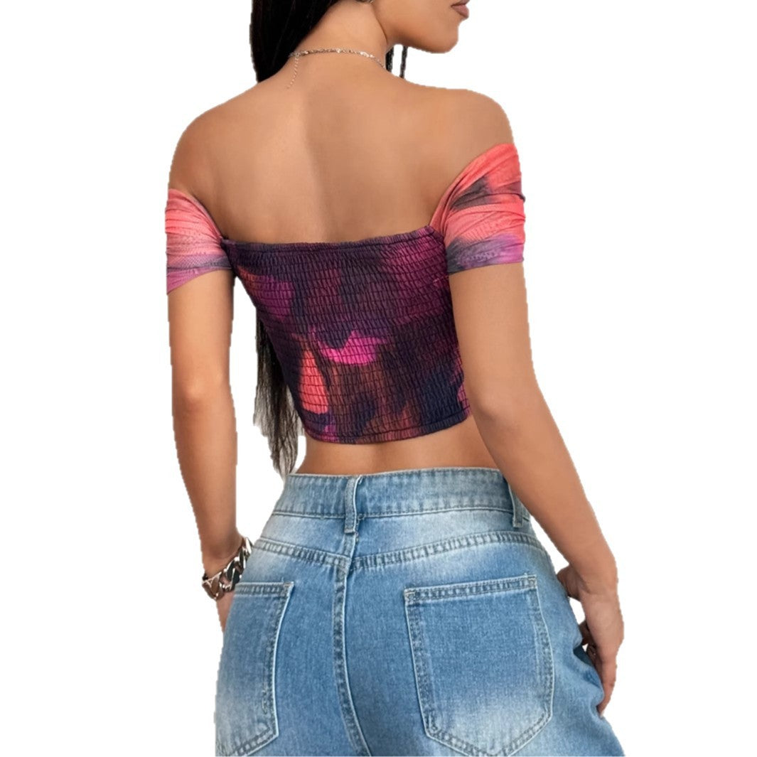 Y2g Hot Girl Printed Strappy T-shirt Women's Vest