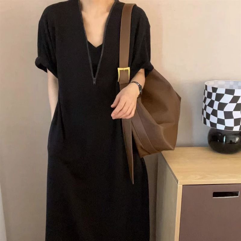 Retro Hepburn Style Premium Zipper Dress