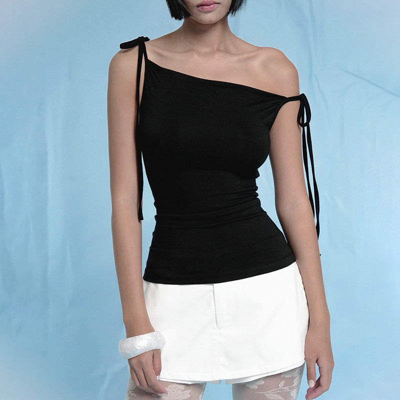Solid Color Sling Bundle Slim Fit Sexy Vest