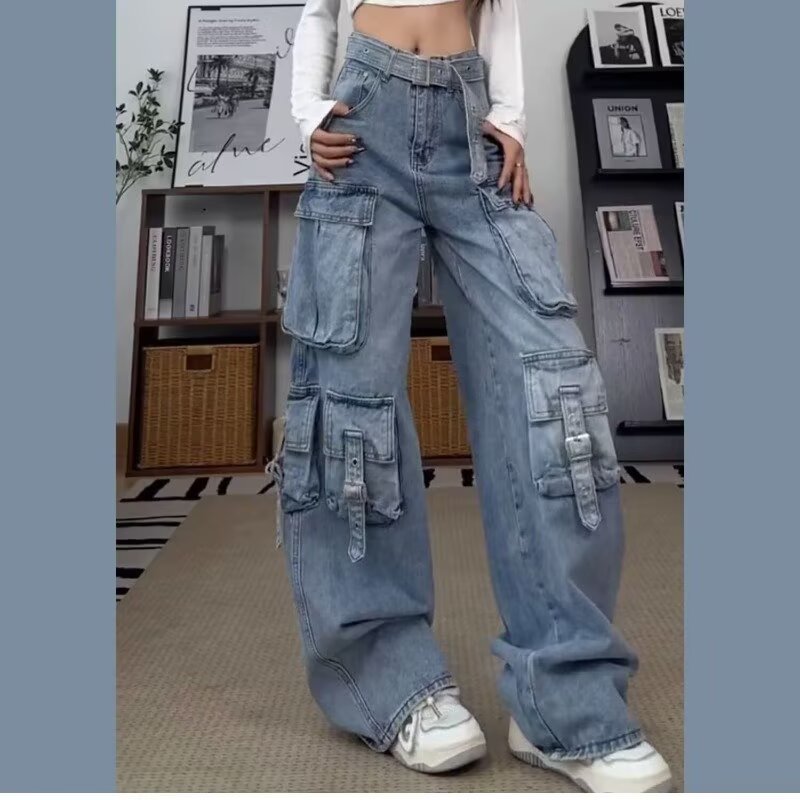 Straight-leg Wide-leg Casual Pants
