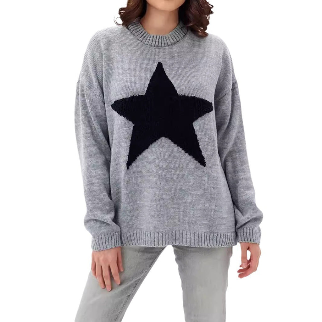 Women's Sweater Pullover Round Neck Thread