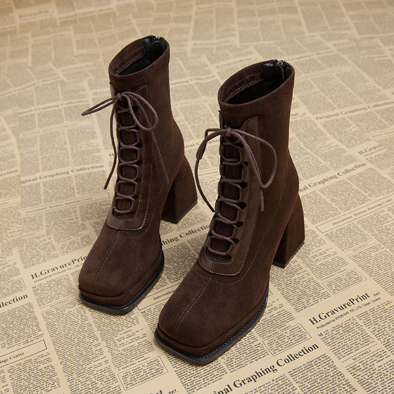 Ultra-high Heel Short Martin Early Autumn Women's Boots