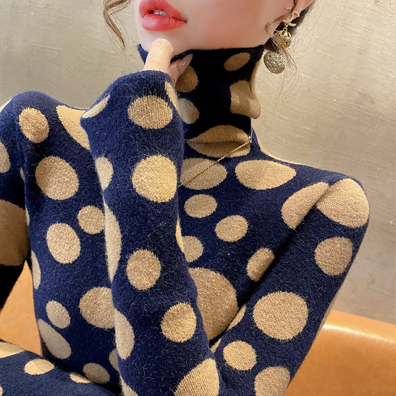 Womens Stylish Turtleneck Sweater Base Layer