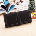 Stylish Matte Long Wallet For Women With Large Capacity