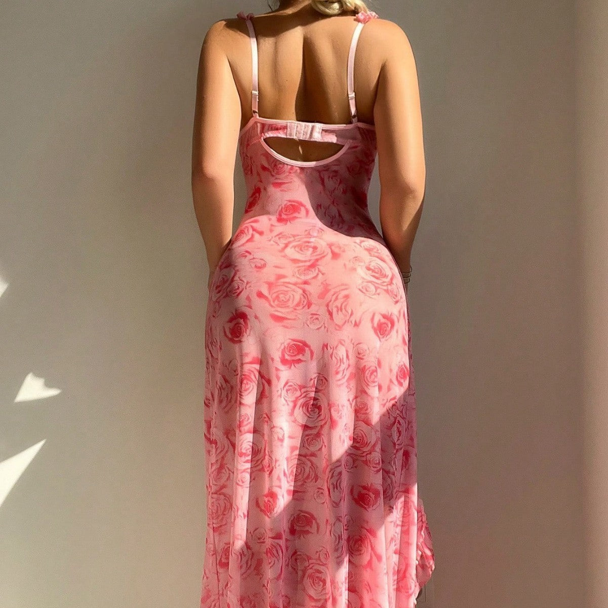Women's Sling Floral Split Dress