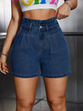 Retro Versatile Denim Shorts In European And American Style