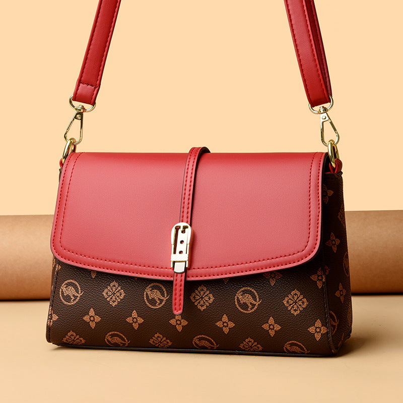 Printed High-Capacity Shoulder Bag