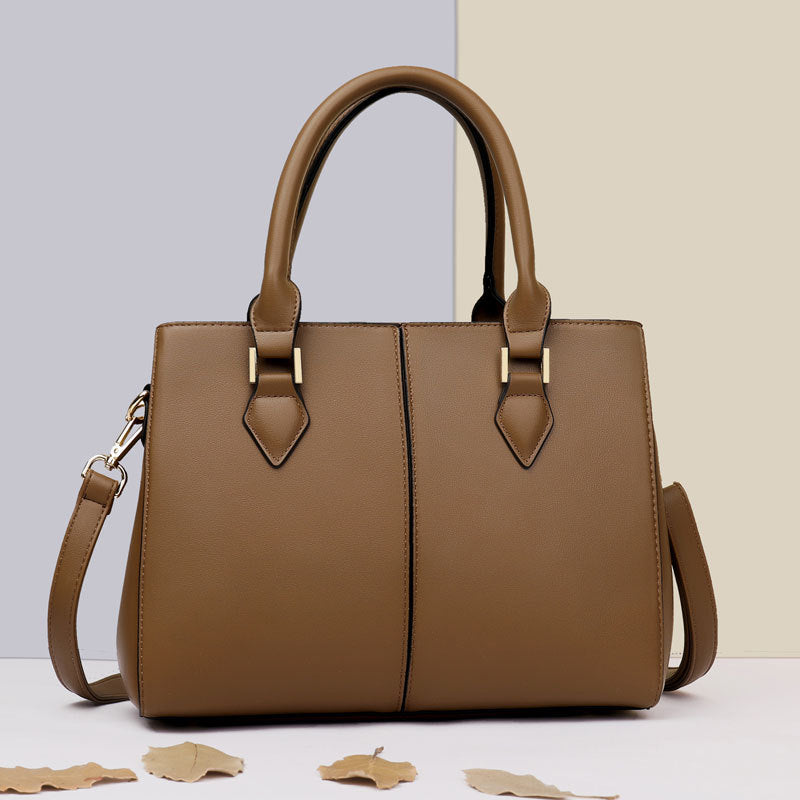 Womens Commuter Soft Leather Large-Capacity Crossbody Shoulder Bag