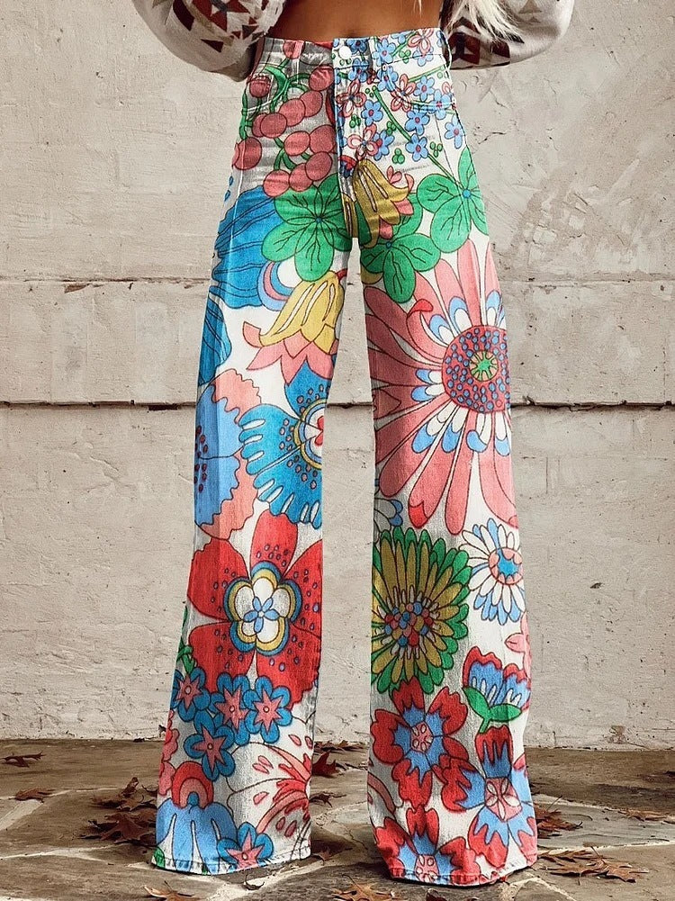 Hot Selling Plus Size Women's Casual Pants Thin Imitation Jeans