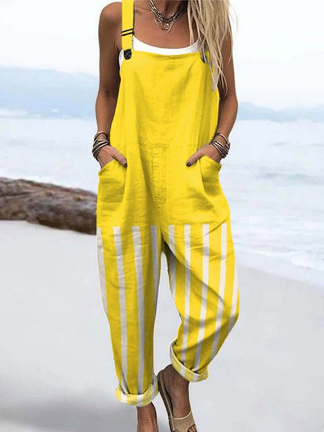 Fashion Women's Summer 3D Printing Casual Suspenders