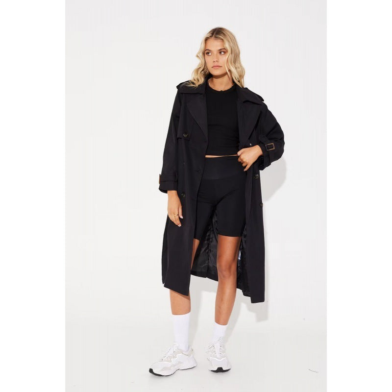 Women's Fashion Casual Long Trench Coat