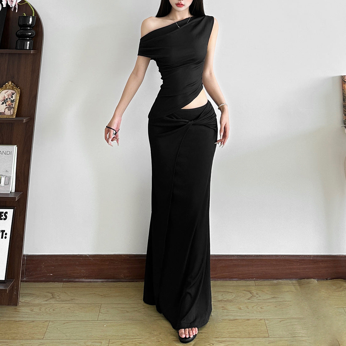 European And American Adult Lady Like Woman Style Slim Fit Dress