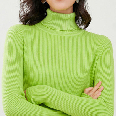 Autumn And Winter Women's Slim-fit Pullover Knit Sweater For Layering