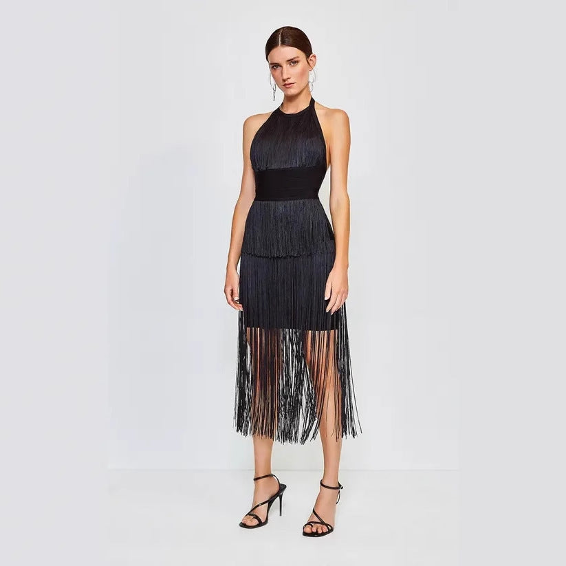 Ins European And American Niche Design Dress Women's Banquet
