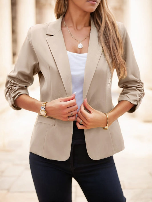 Women's  Casual Blazer 3-4 Sleeve, Polyester, Machine Washable