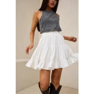 New Patchwork Floral Print Bohemian High-waisted Skirt