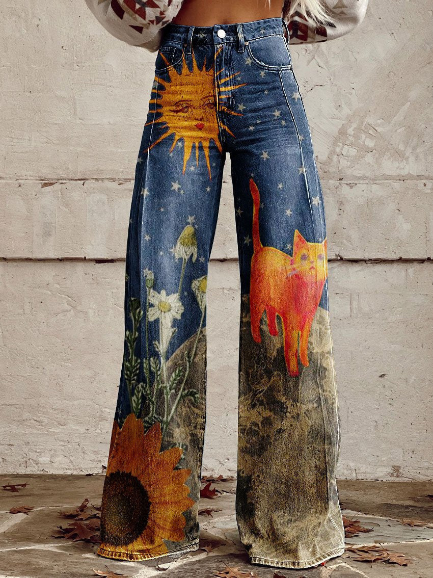 Hot Selling Plus Size Women's Casual Pants Thin Imitation Jeans