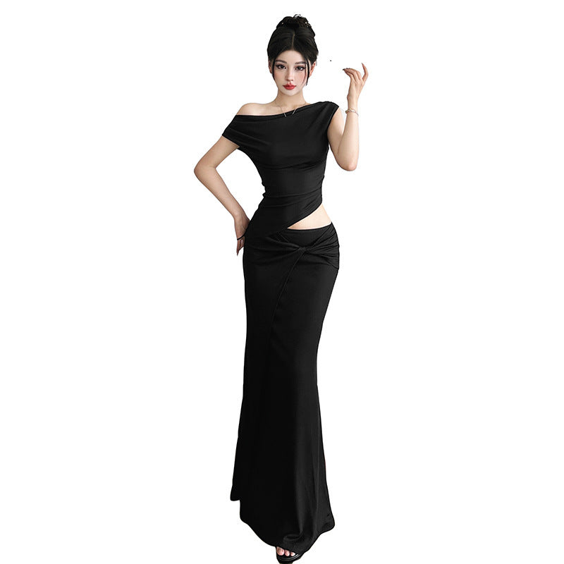European And American Adult Lady Like Woman Style Slim Fit Dress
