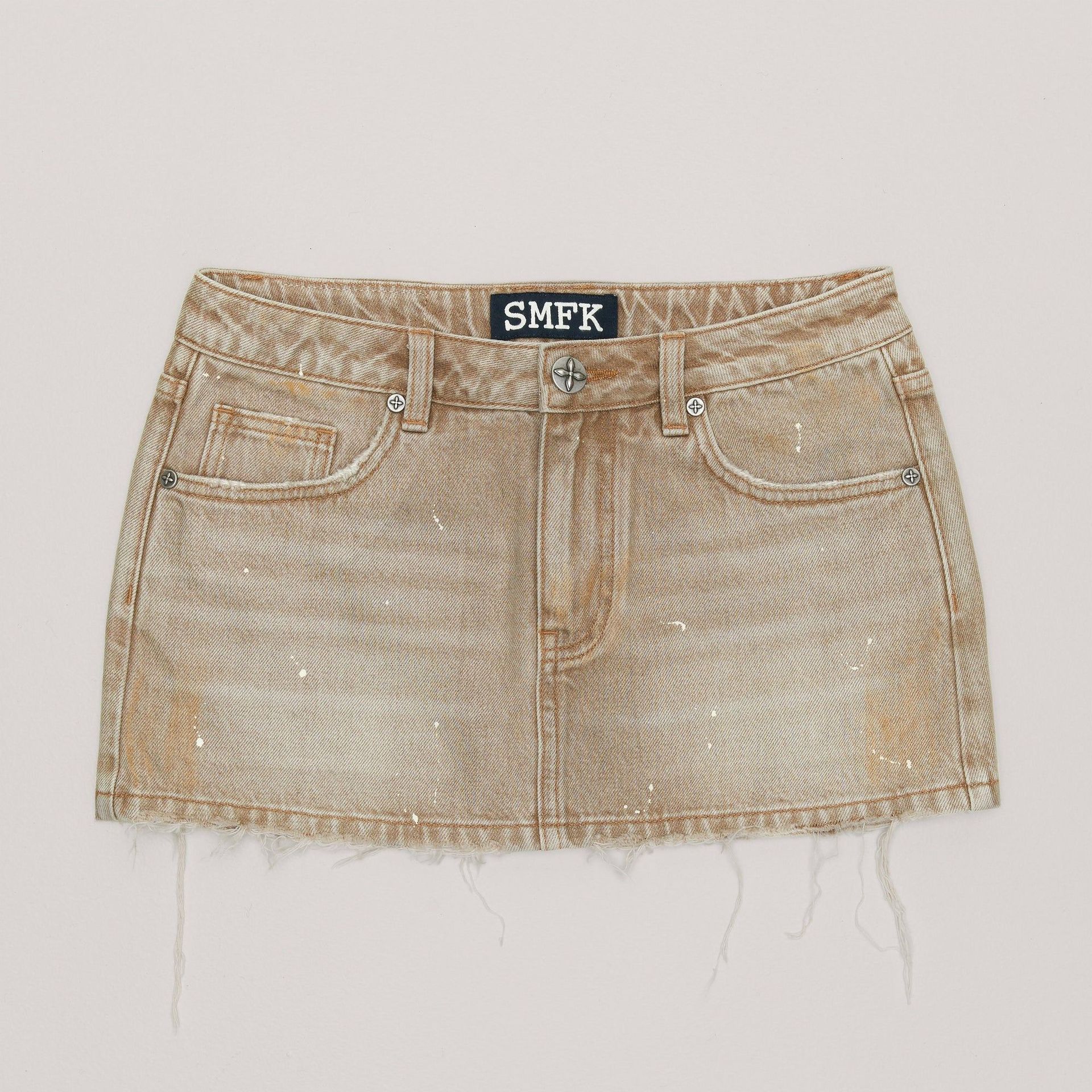 Handmade Wildland Holographic Denim Skirt