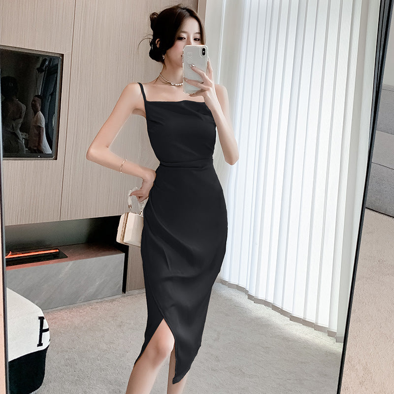 High-grade Acetate Satin Dress Women