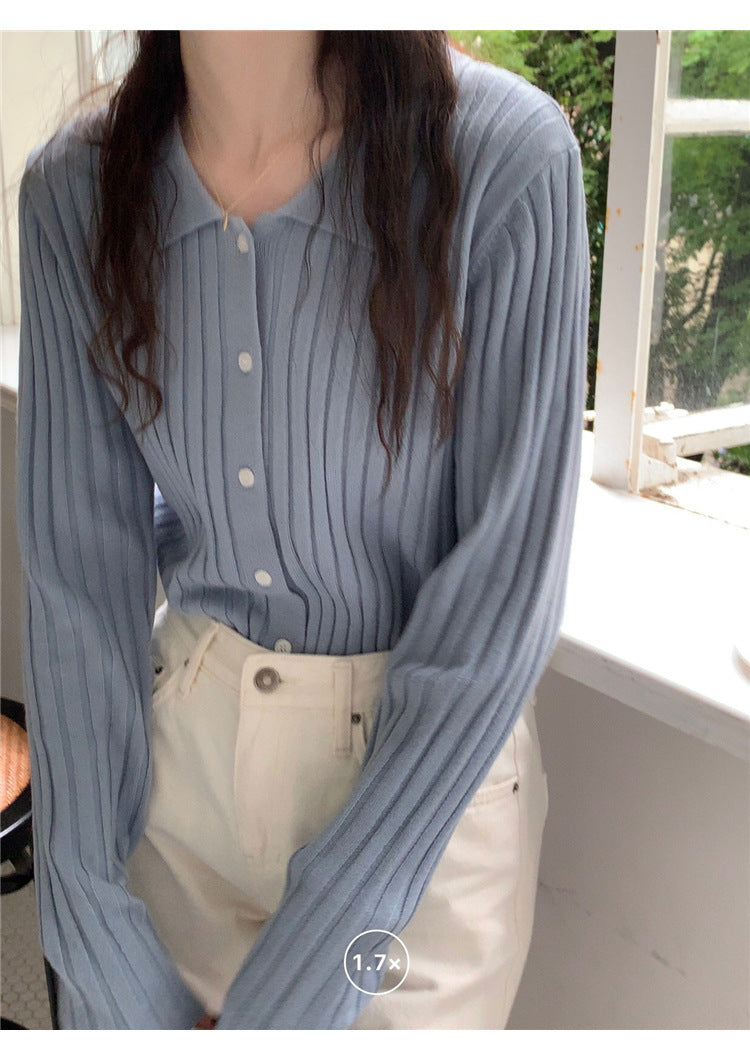 Retro Gentle Inner Wear Sweater Cardigan
