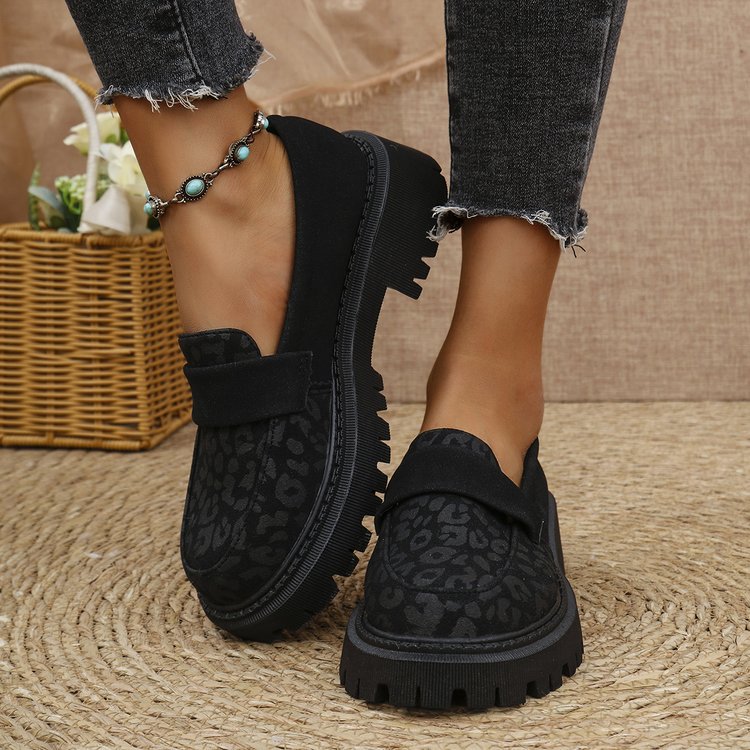 Platform Loafers Cozy Stylish And British-inspired Leather Shoes