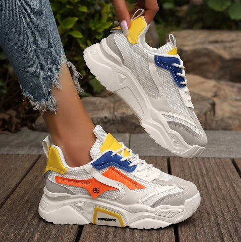 Mesh Platform Casual Sneakers