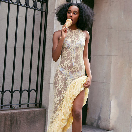 Summer New Women's Fitted Patchwork Dress