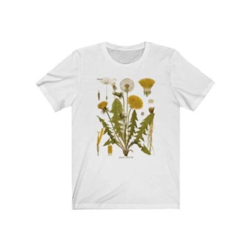 Dandelion Botanical Graphic Tshirt Hiking Shirt