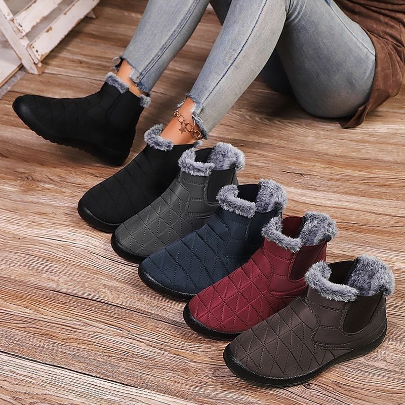 Womens Fleece-Lined Waterproof Non-Slip Insulated Extra-Thick Shoes