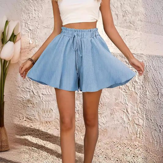 Women's Summer Solid Color Shorts Pantskirt