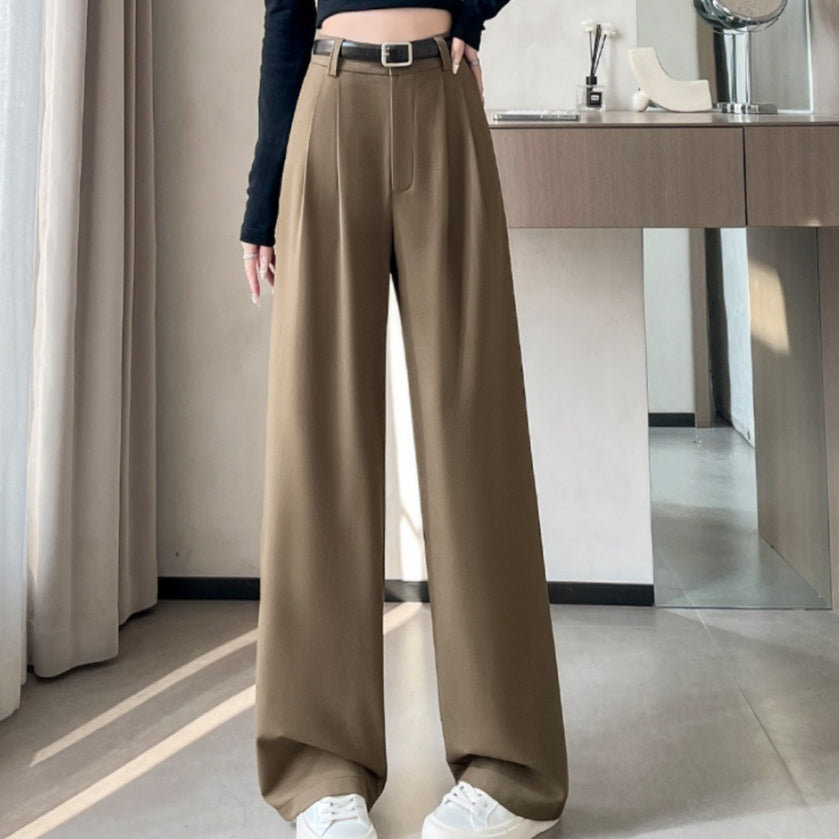 Spring Summer High-End Flowy Suit Pants