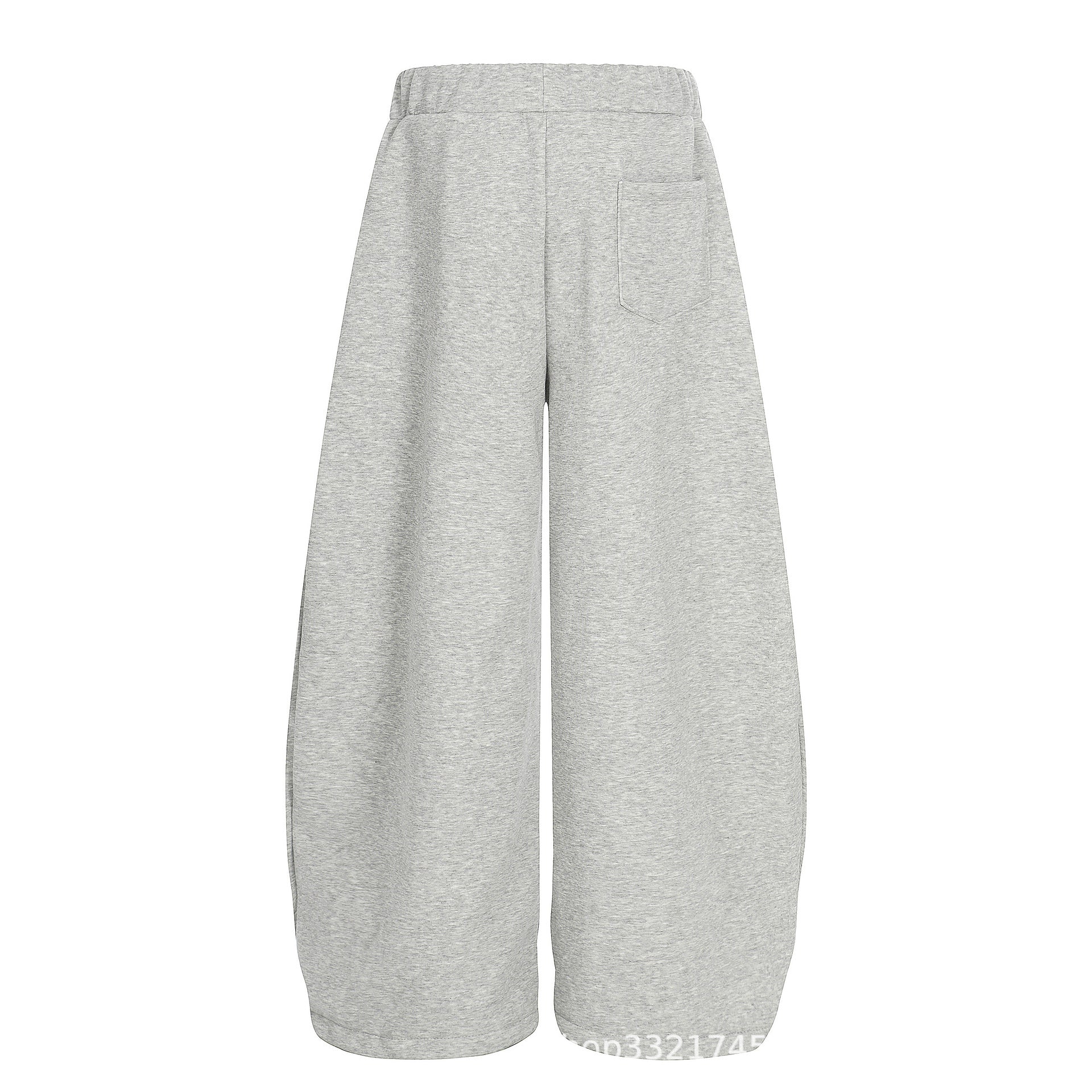 Starry Embroidery Fleece Lined Casual Pants For Women Loose Fit Trousers