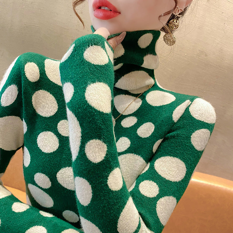 Womens Stylish Turtleneck Sweater Base Layer