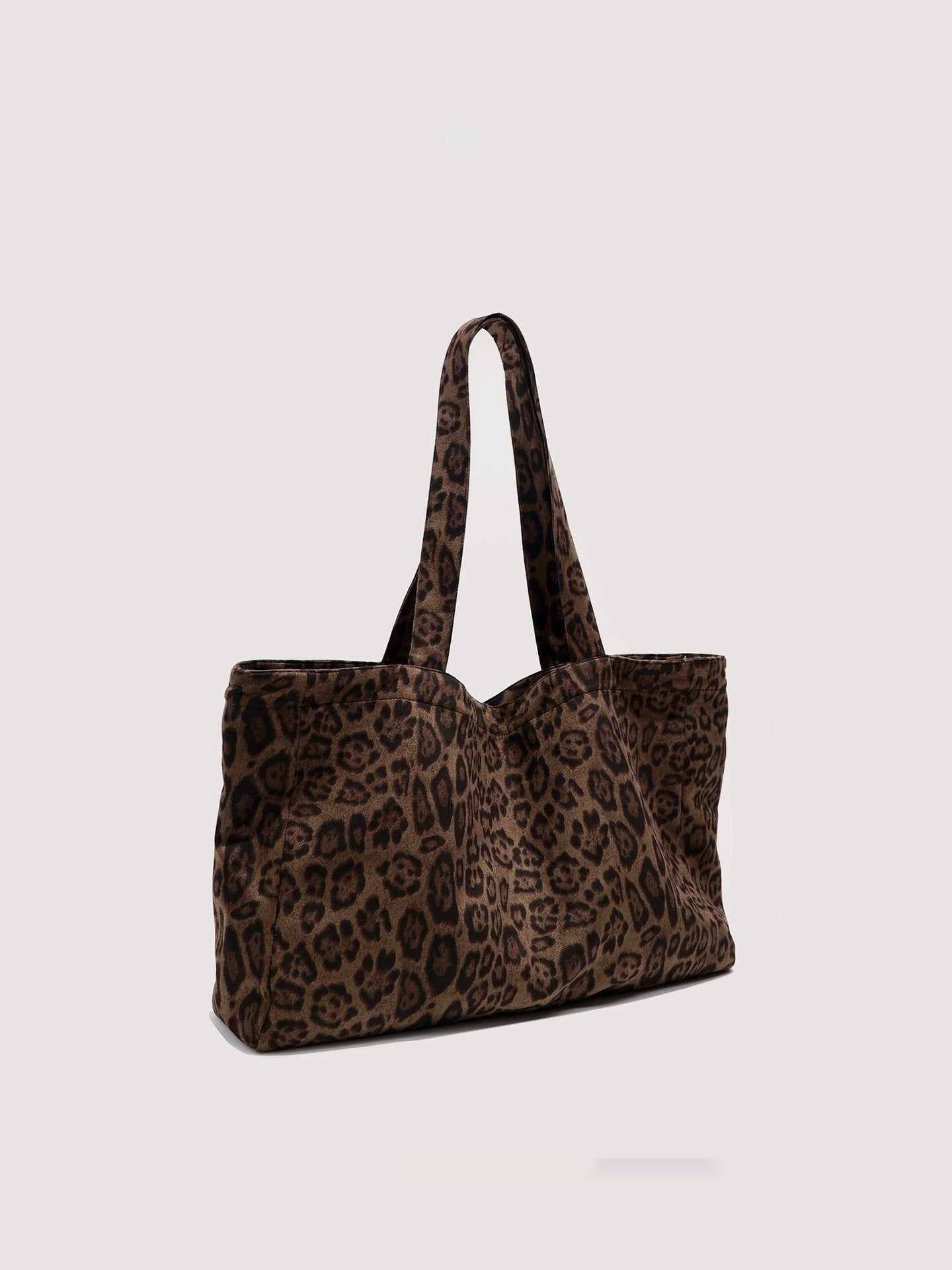 Versatile Leopard-Print Tote Bag That Can Be Worn As A Shoulder Or Hand Bag