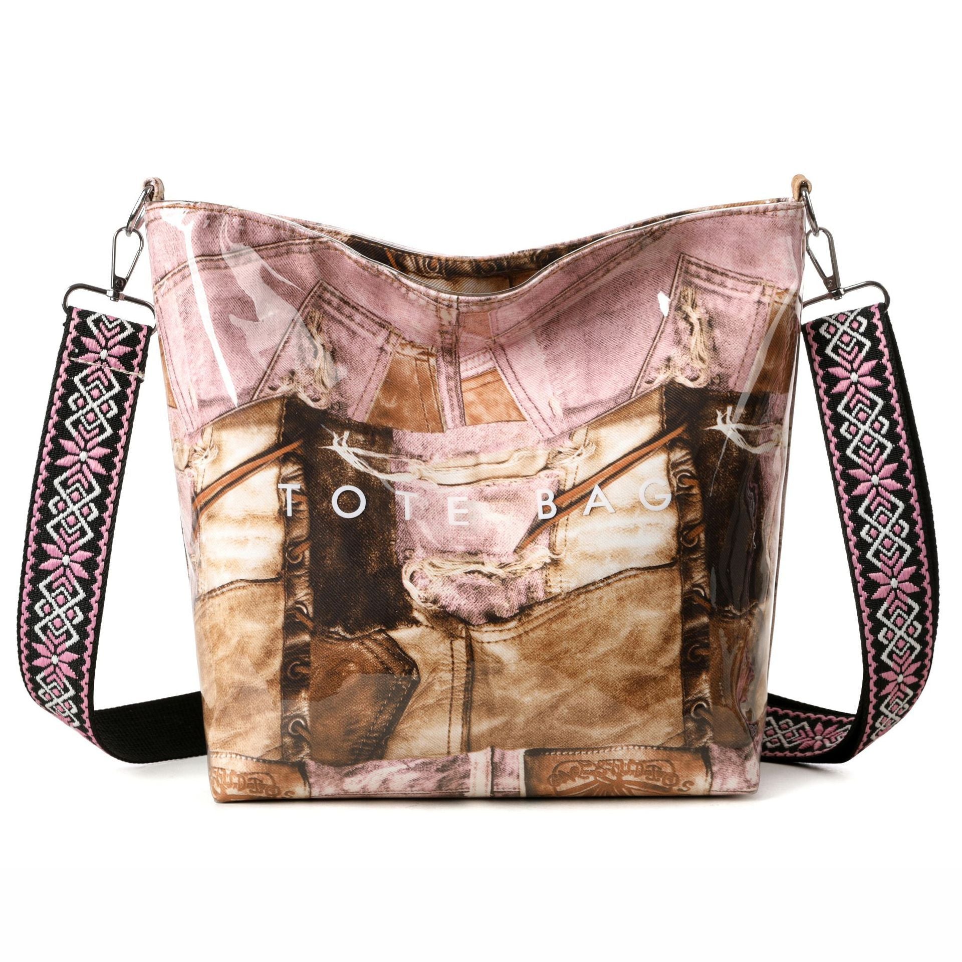 Large Capacity New Retro Patchwork Tote Bag