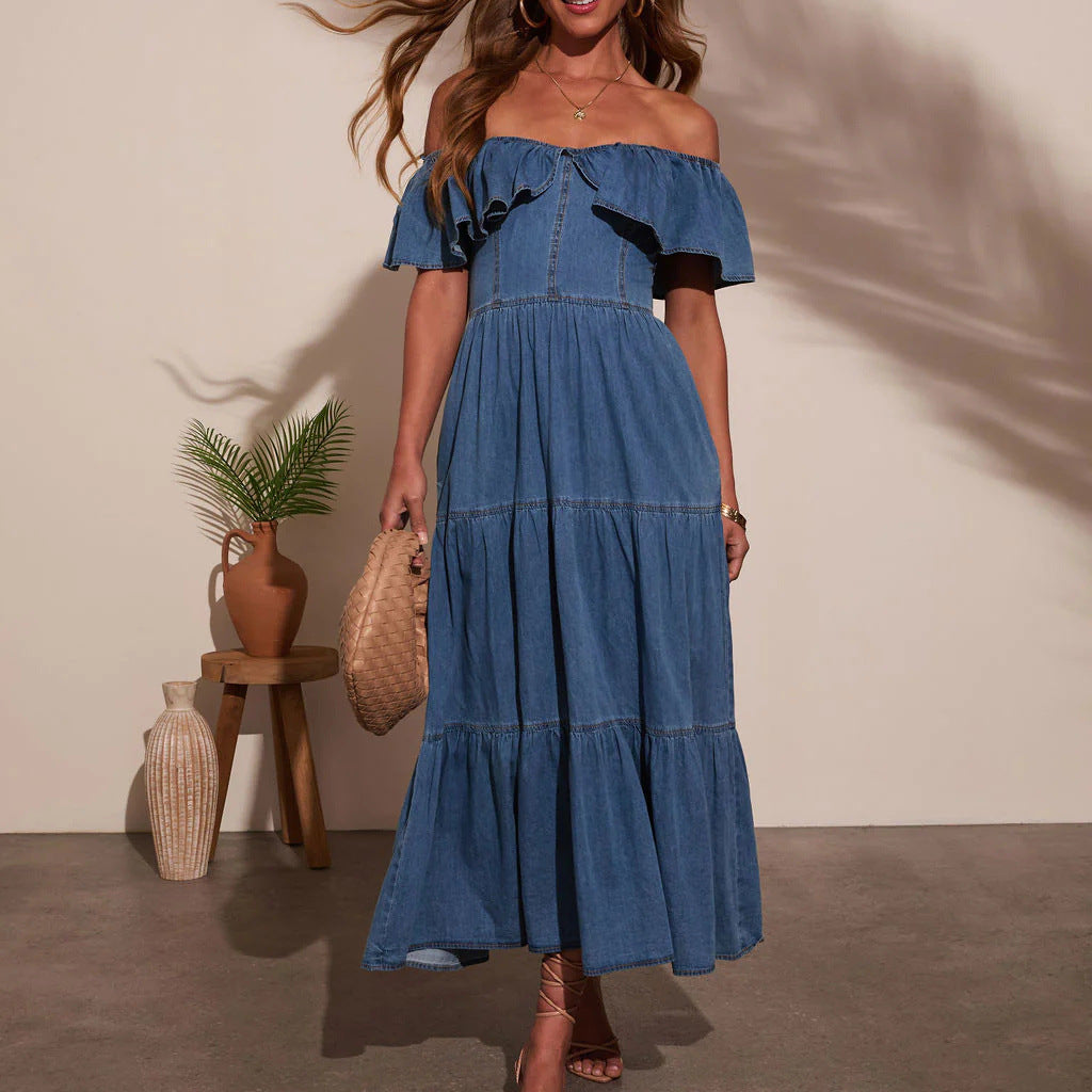 Fashionable Loose Denim Dress