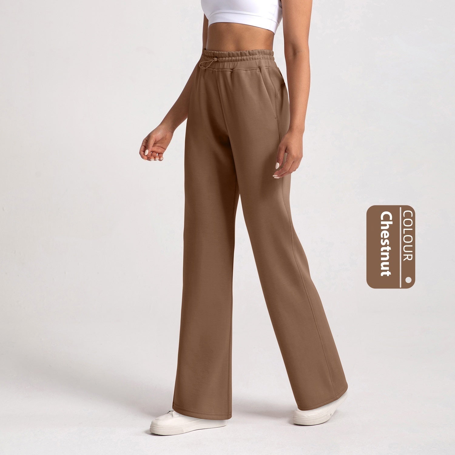 Sports Wide-leg Pants Women's Stone Washed Modal Loose Straight