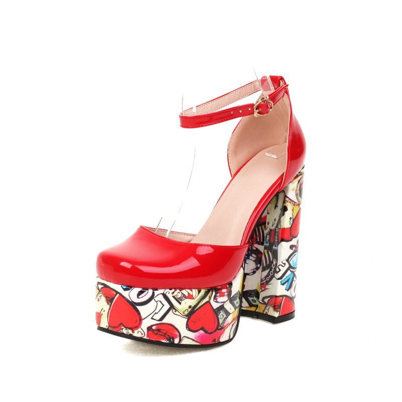 Chunky-heeled Ultra-high Waterproof Platform