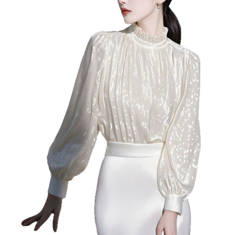 Women's High-end Luxury Stylish White Shirt