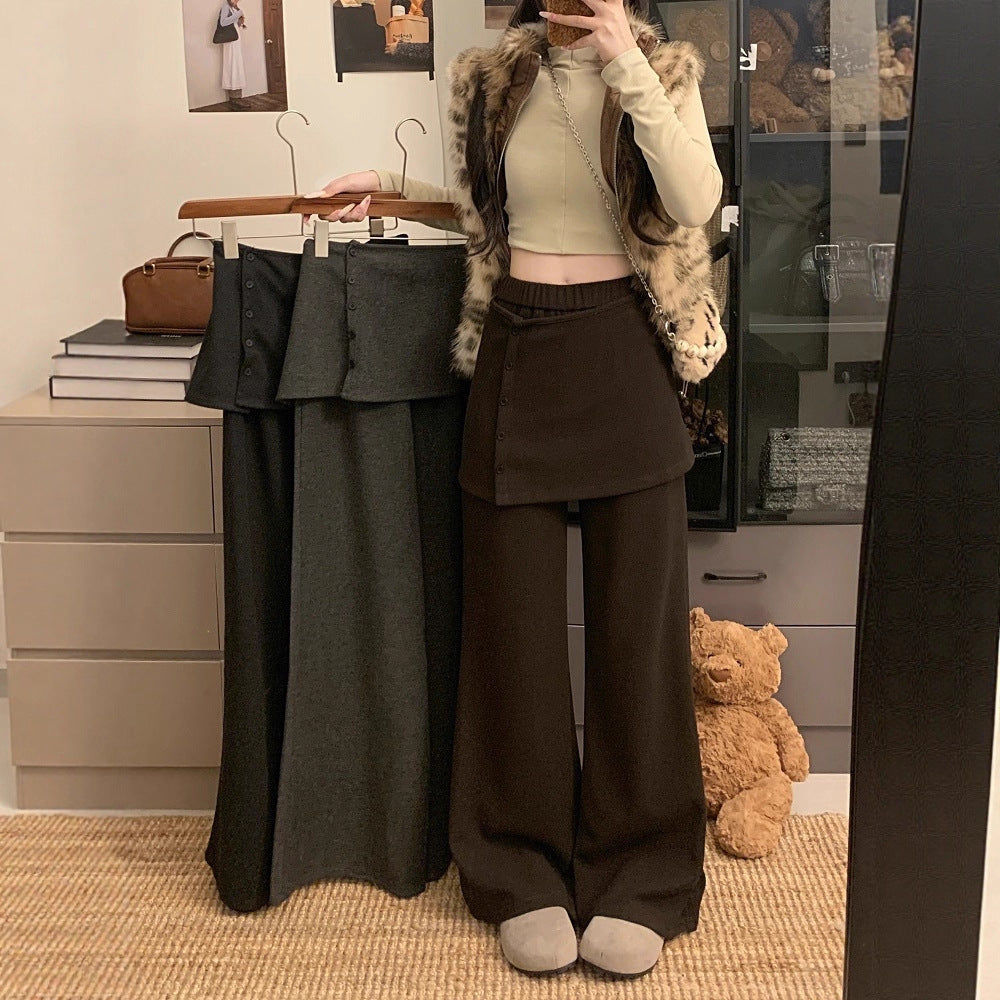 Korean-style Women's New Chic Versatile Loose Straight Pants