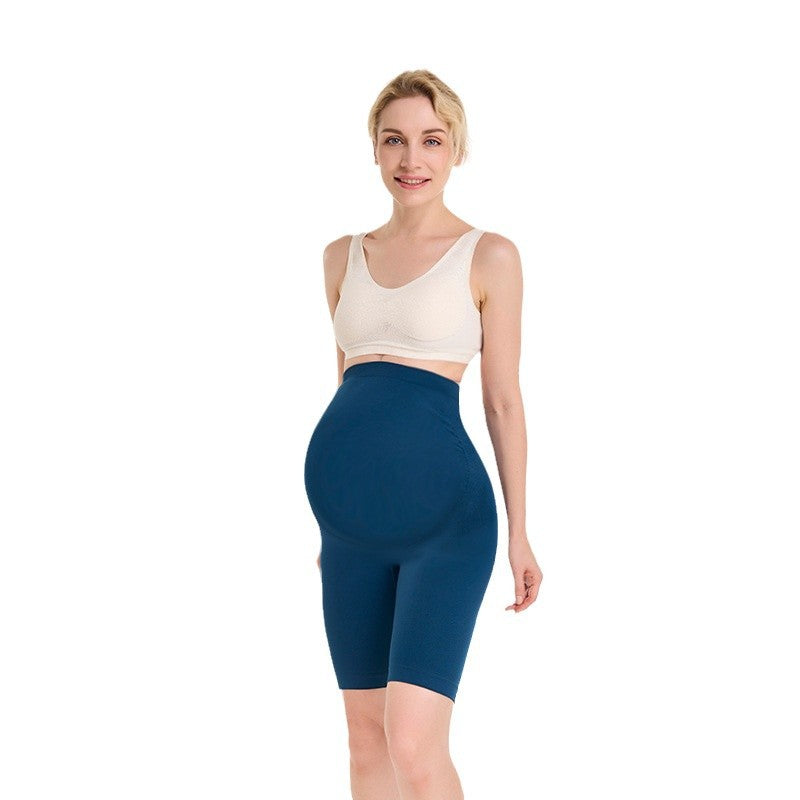 Knitted High Elastic Belly Contracting Hip Lifting Pregnant Women Shaping Pants