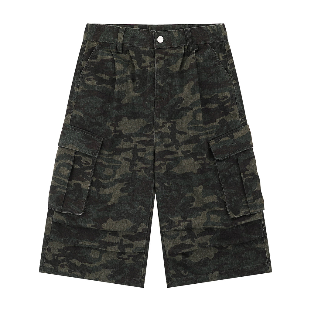 Women's Camouflage Wide-leg Jeans