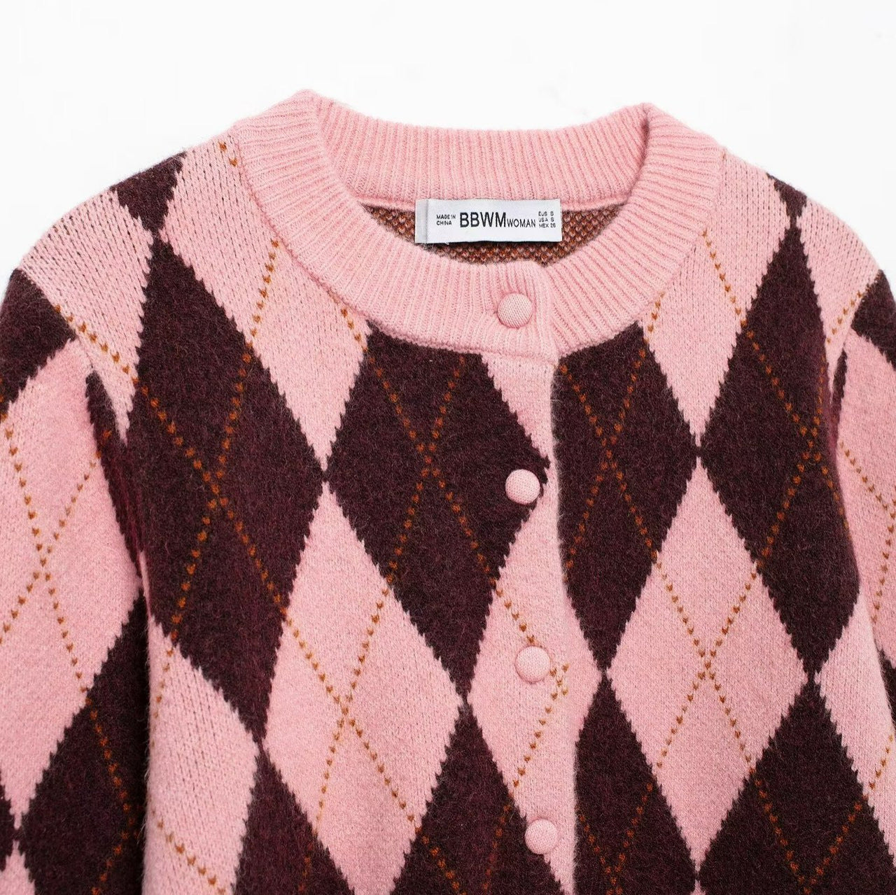 Women's Diamond Jacquard Coat