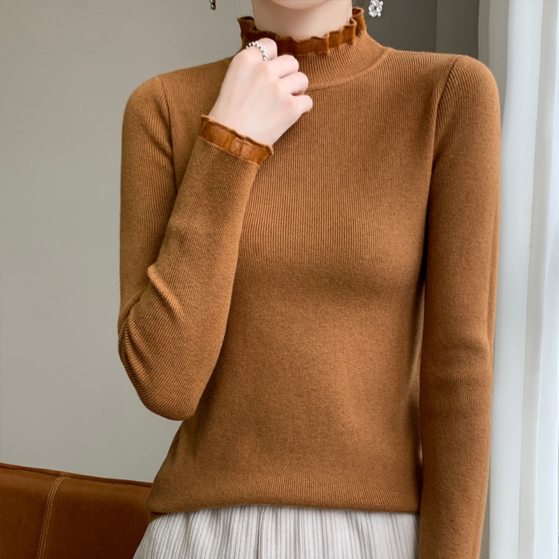 Women's Half Turtleneck Sweater Inner Wear Sweater